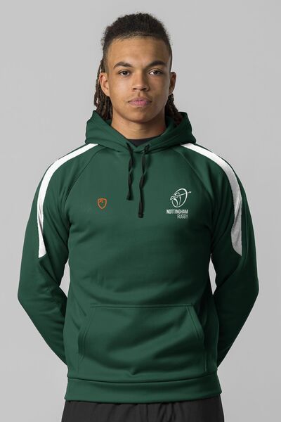 Unisex Totem Performance Hoodie Forest Green/White
